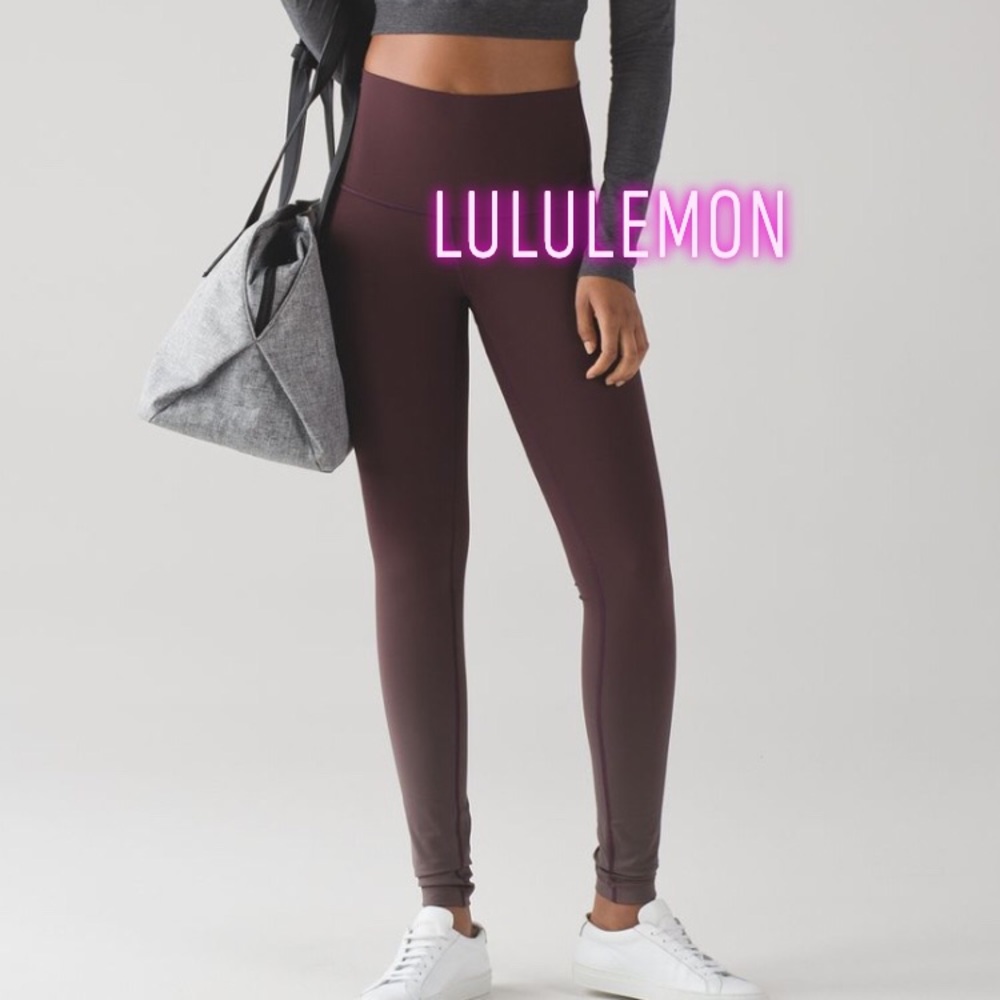 Lululemon Wunder Under Hi Rise Ombré leggings